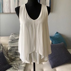 Morgan City White Tank Top Blouse, size LARGE